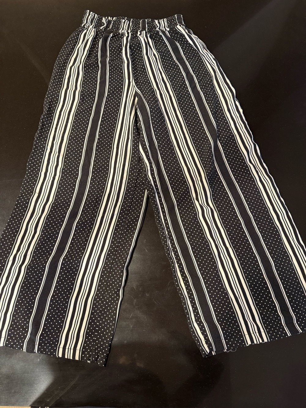 New Look Black and White Striped Top